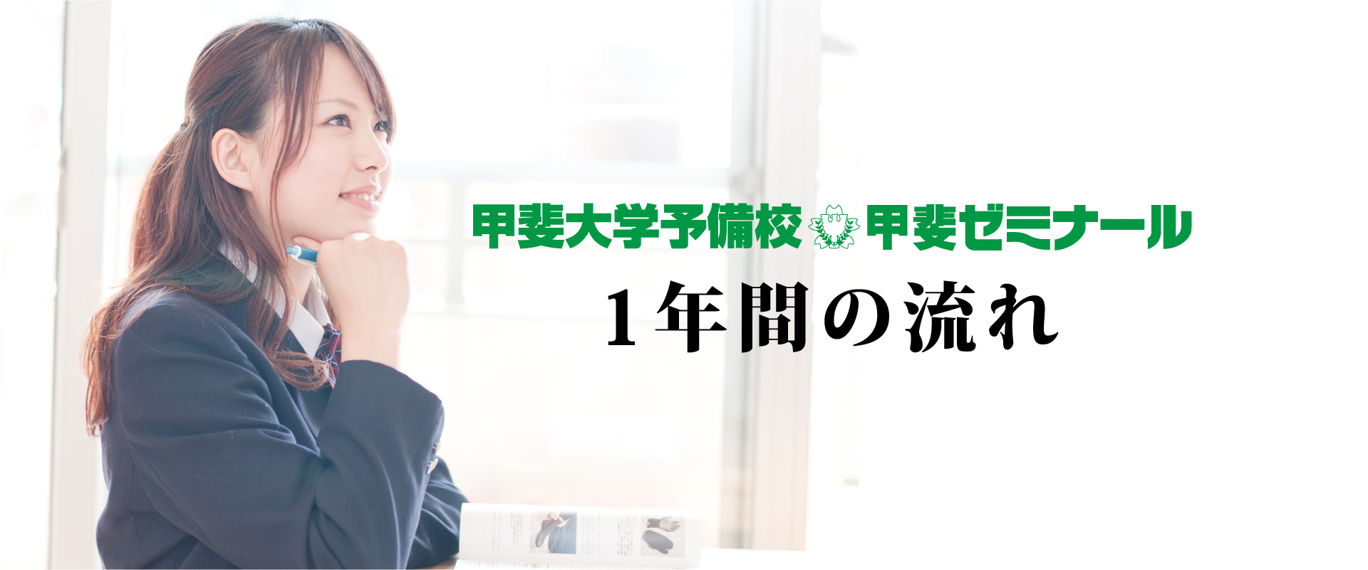 甲斐大学予備校　甲斐ゼミナール　1年間の流れ
